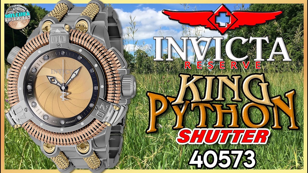 My Annual Invicta Review! | Invicta Reserve King Python Shutter Chronograph 40573 Unbox & Review