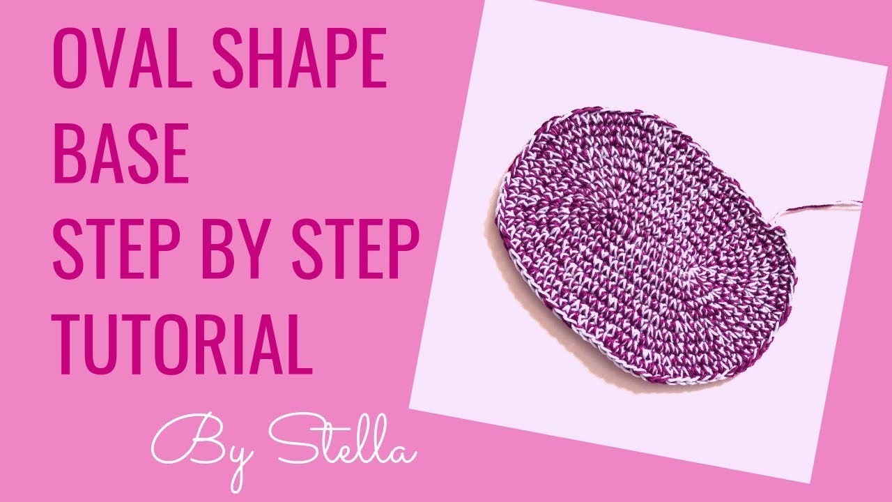 How to make Crochet Bag Base DIY | Oval Bag Bottom Tutorial.No BG music . By Stella
