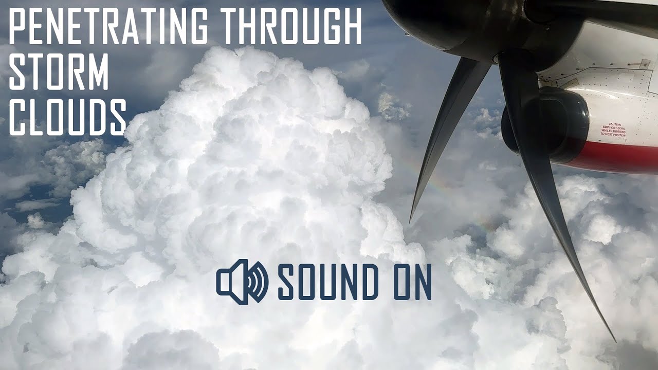 How a Bombardier Dash 8 penetrates through storm clouds?