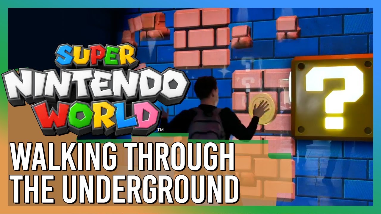 Walking Through the Underground in Super Nintendo World - Universal Studios Japan