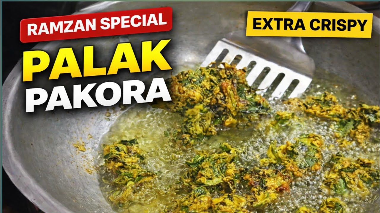 Crispy Palak Pakora | Ramzan Special | Spinach Pakora Recipe. 