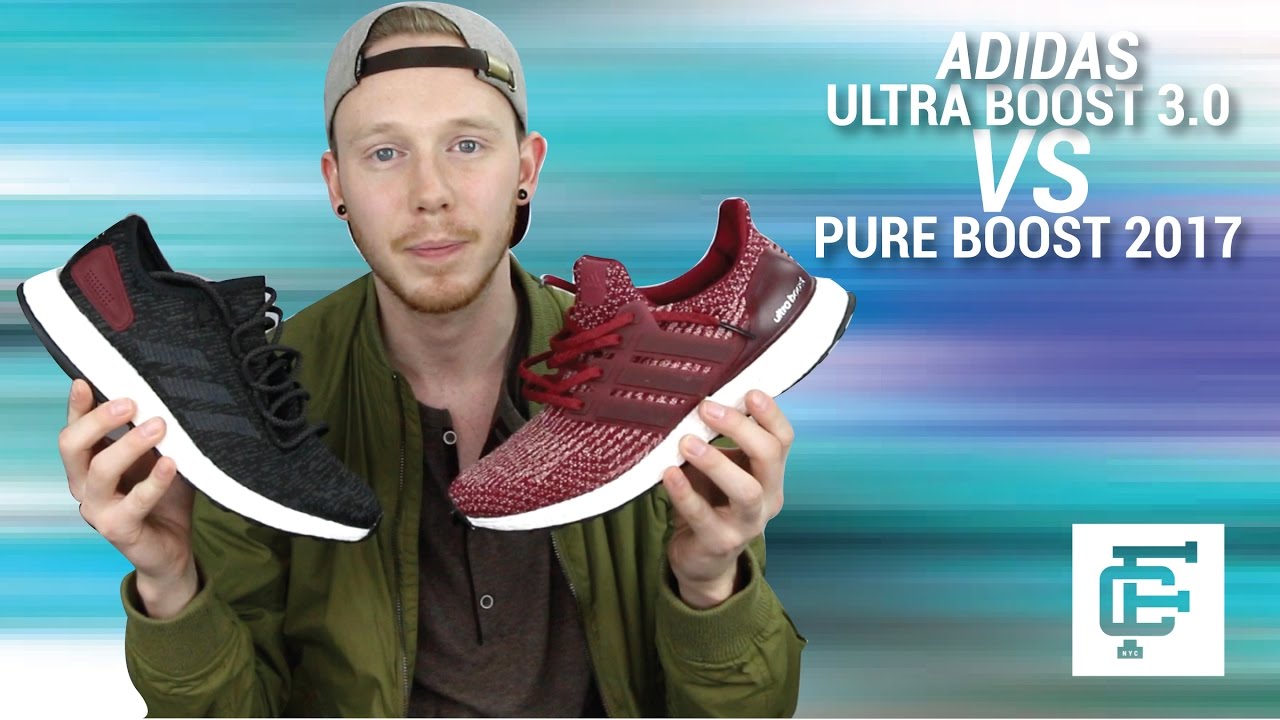ADIDAS ULTRA BOOST 3.0 VS ADIDAS PURE BOOST 2017 COMPARISON