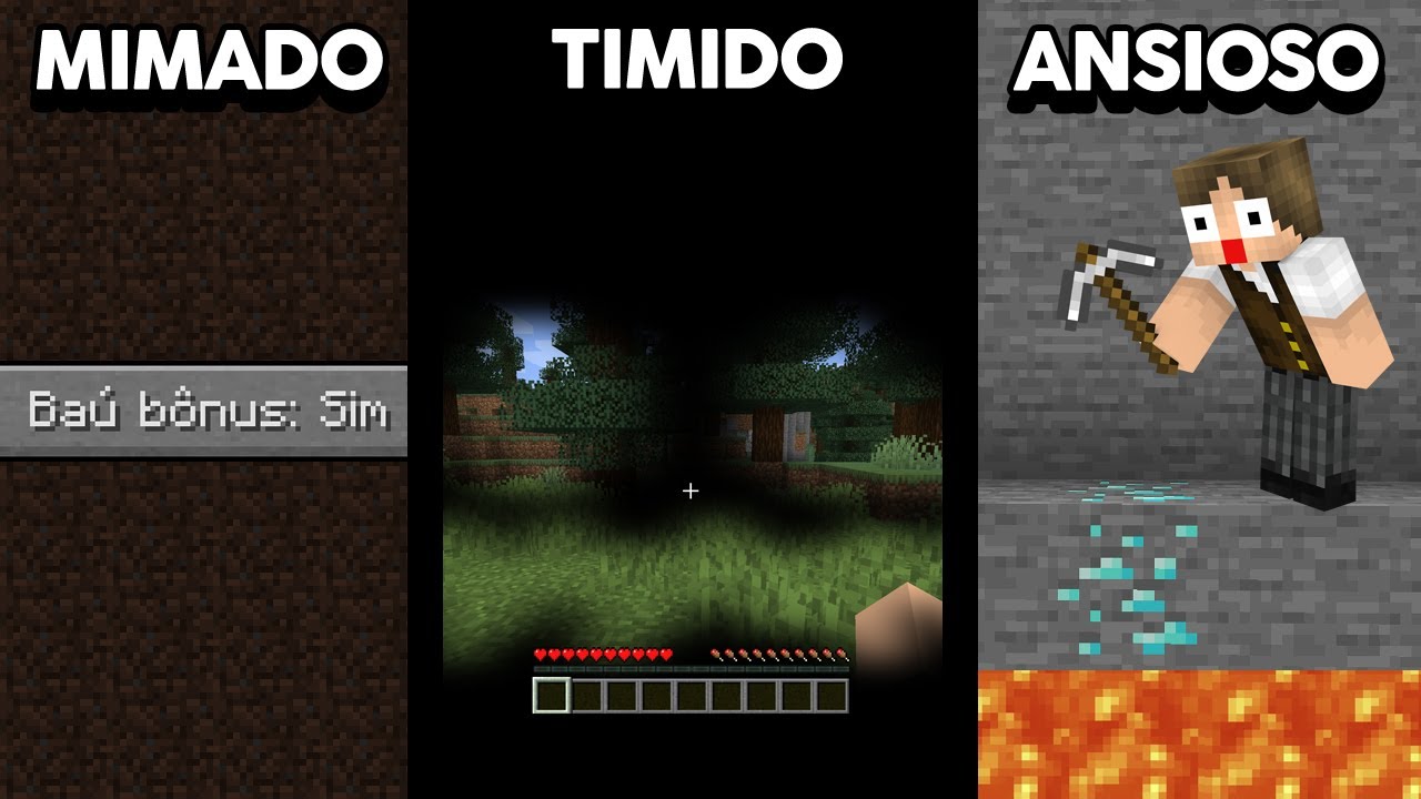 NOVOS TIPOS DE PESSOAS RECRIADAS NO MINECRAFT!