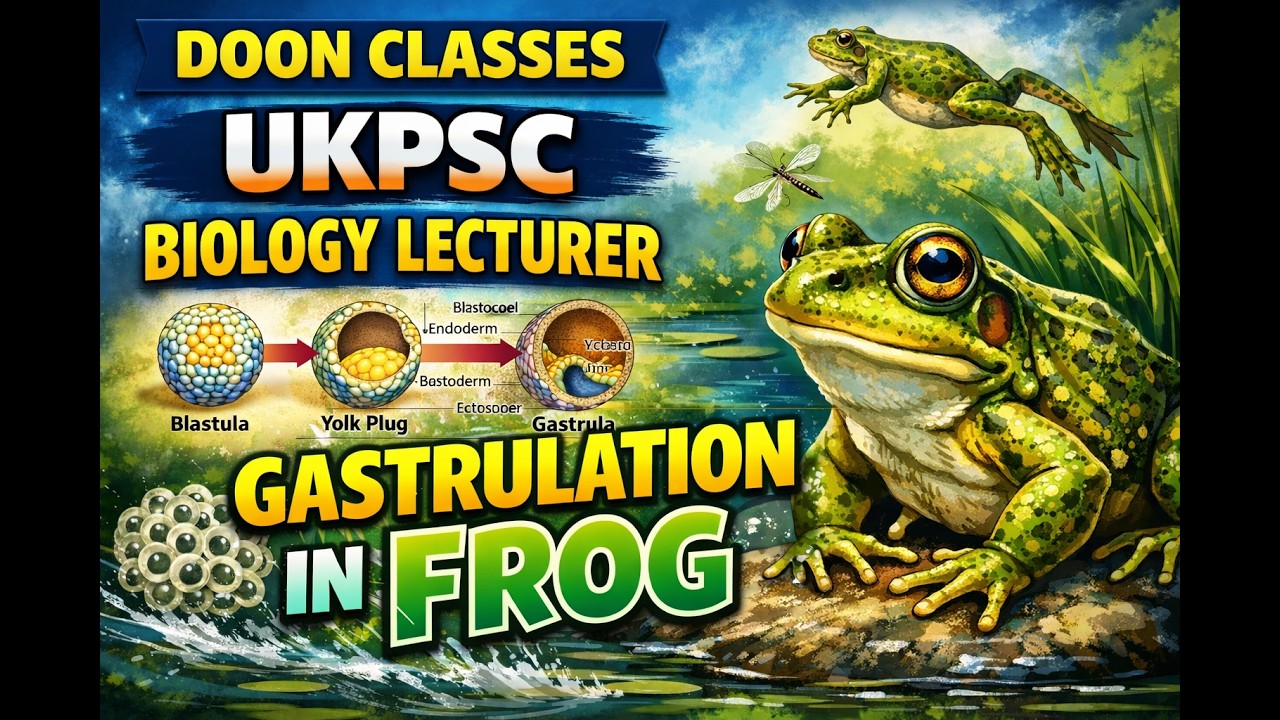 GASTRULATION IN FROG//UKPSC BIOLOGY LECTURER// #ukpsclecturer #uksssc #neet #science #ukpsckitaiyari
