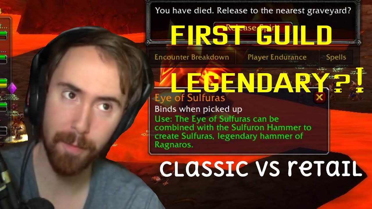 ASMONGOLD GUILD GETS EYE OF SULFURAS AND REACTS TO CLASSIC VS RETAIL