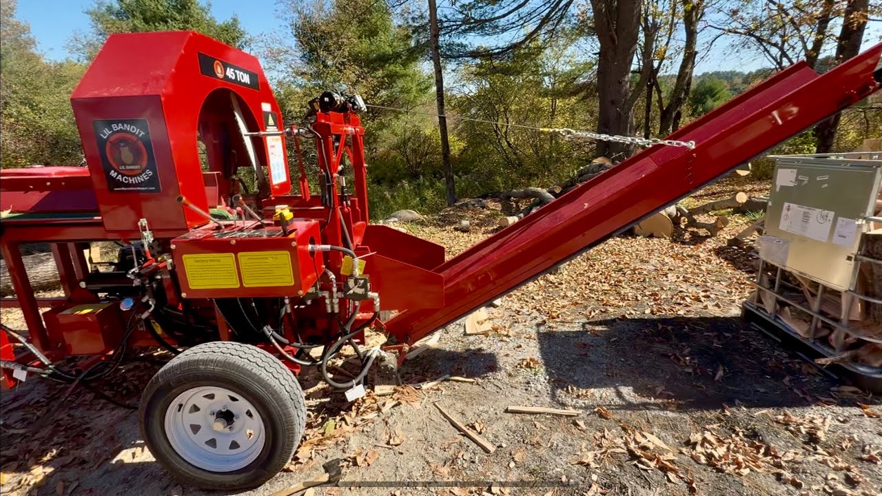 First Day With the Lil Bandit Wood Processor… Total Game Changer?