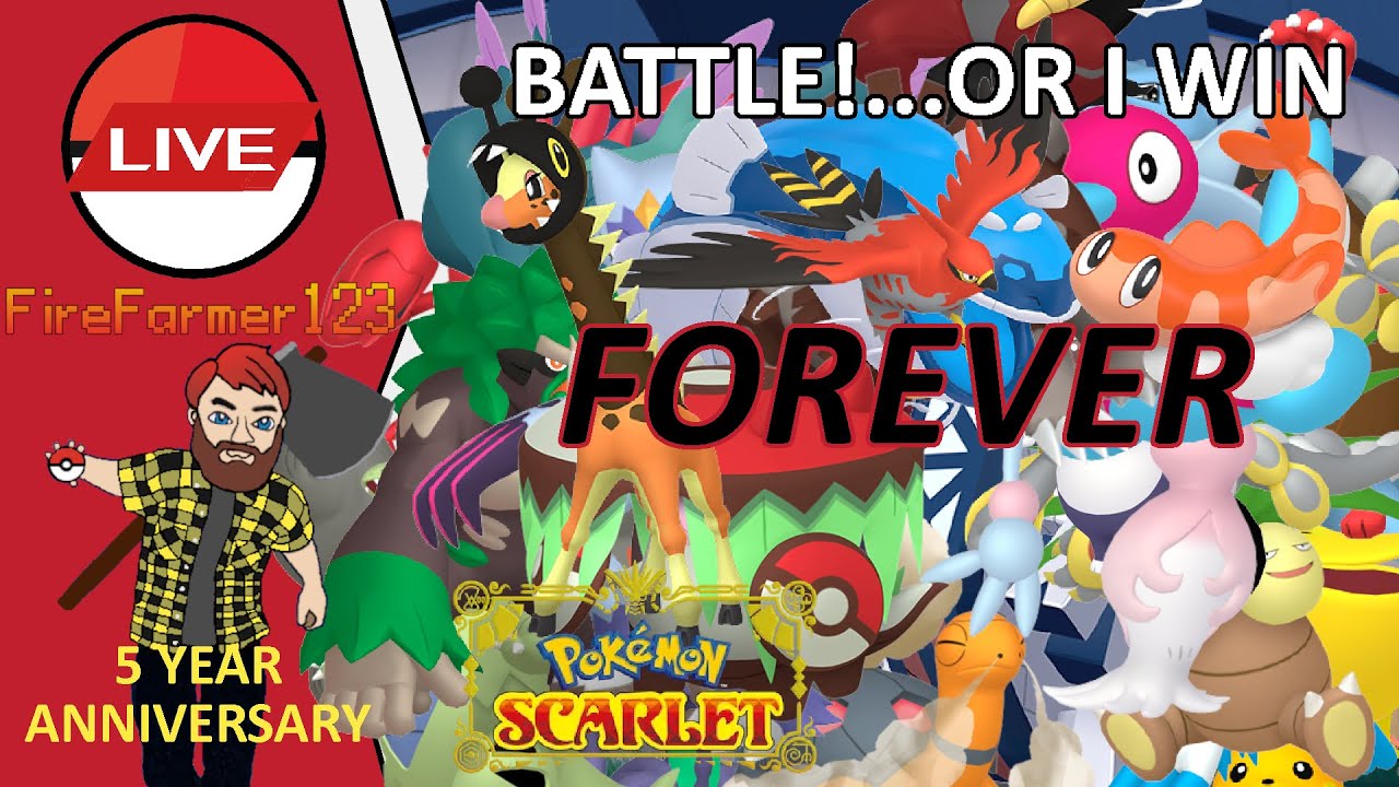🔴Beat Me, or I Keep My Pokémon FOREVER (5Y Anniversary!!!) -Pokémon Gen 9 Reg F Viewer Battles!