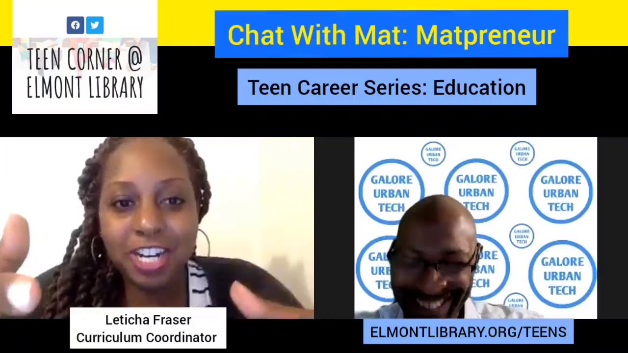 Education Career Talk w/Elmont Library and Matpreneur