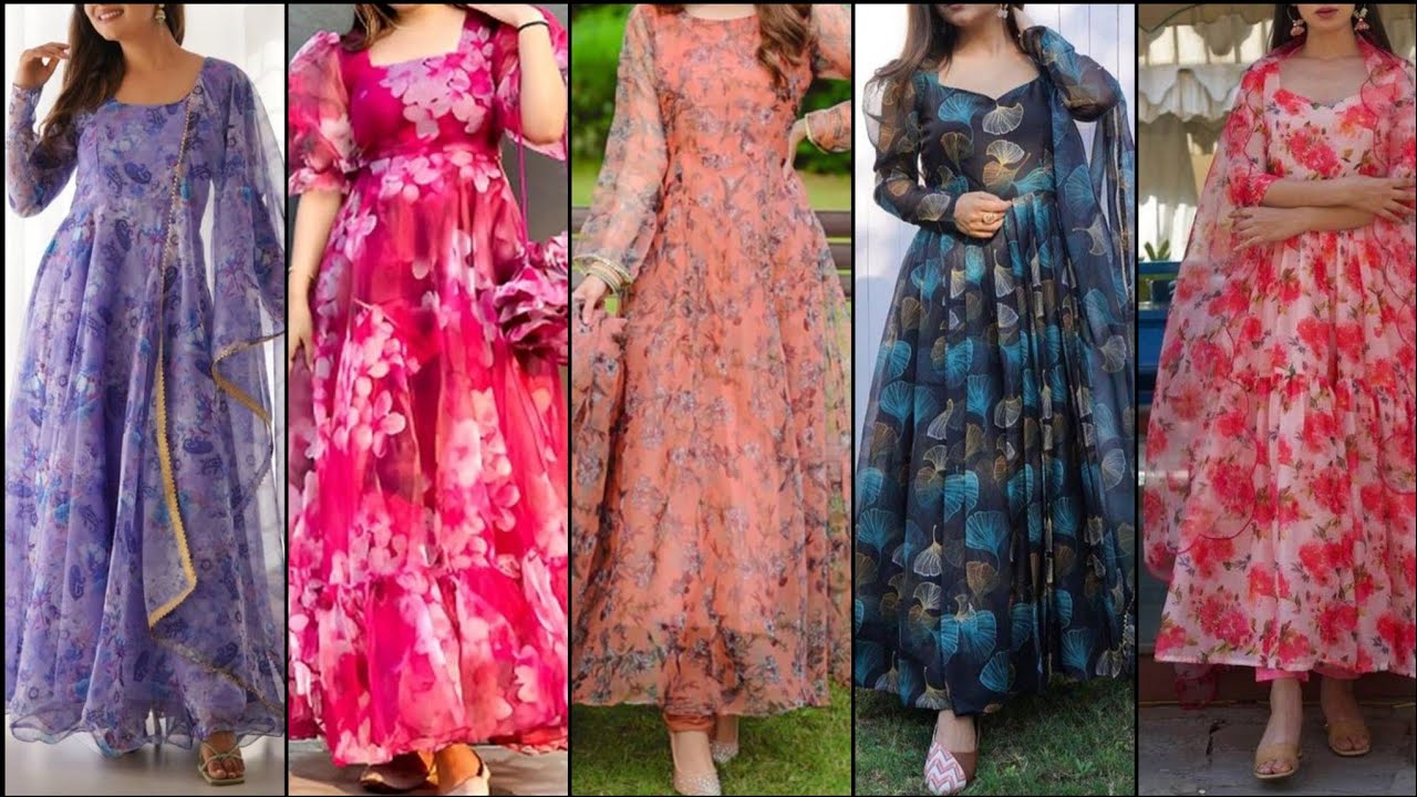Organza Anarkali Suit Designs Light, Royal & Super Stylish 2026 / Anarkali Dress Designs
