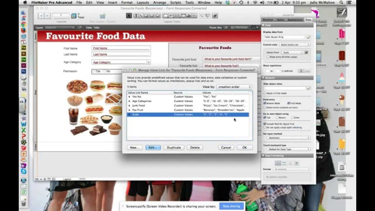 Importing Data into Filemaker - Basic Set Up