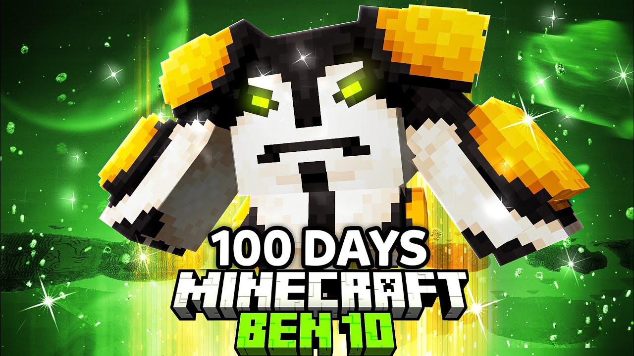 I Survived 100 Days as BEN 10 In Minecraft!