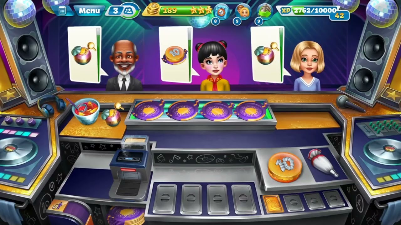 3 stars in level 3 | Cooking Fever's The party place