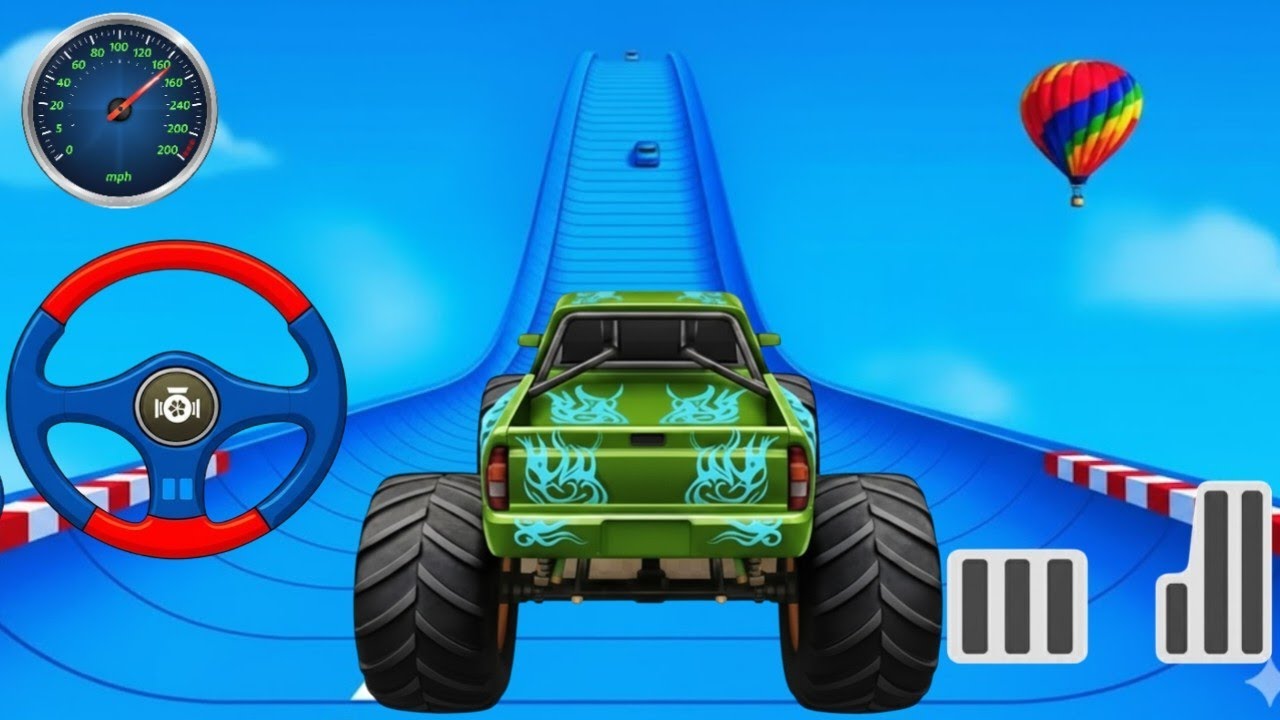 Monster Truck Stunt Rider | Extreme Off-Road Stunts & Jumps 🔥 #monstertruck 