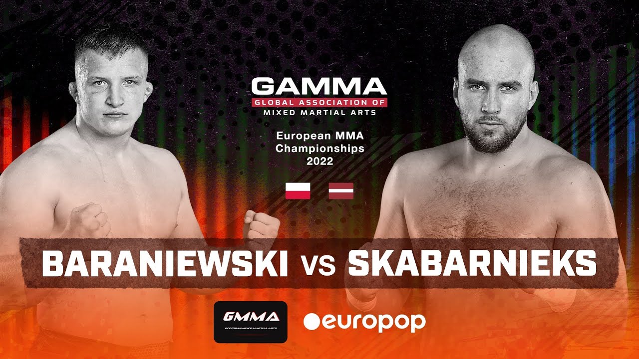 Finals  MMA -120.2kg Iwo Baraniewski v Arturs Skabarnieks GAMMA European Championships 2022