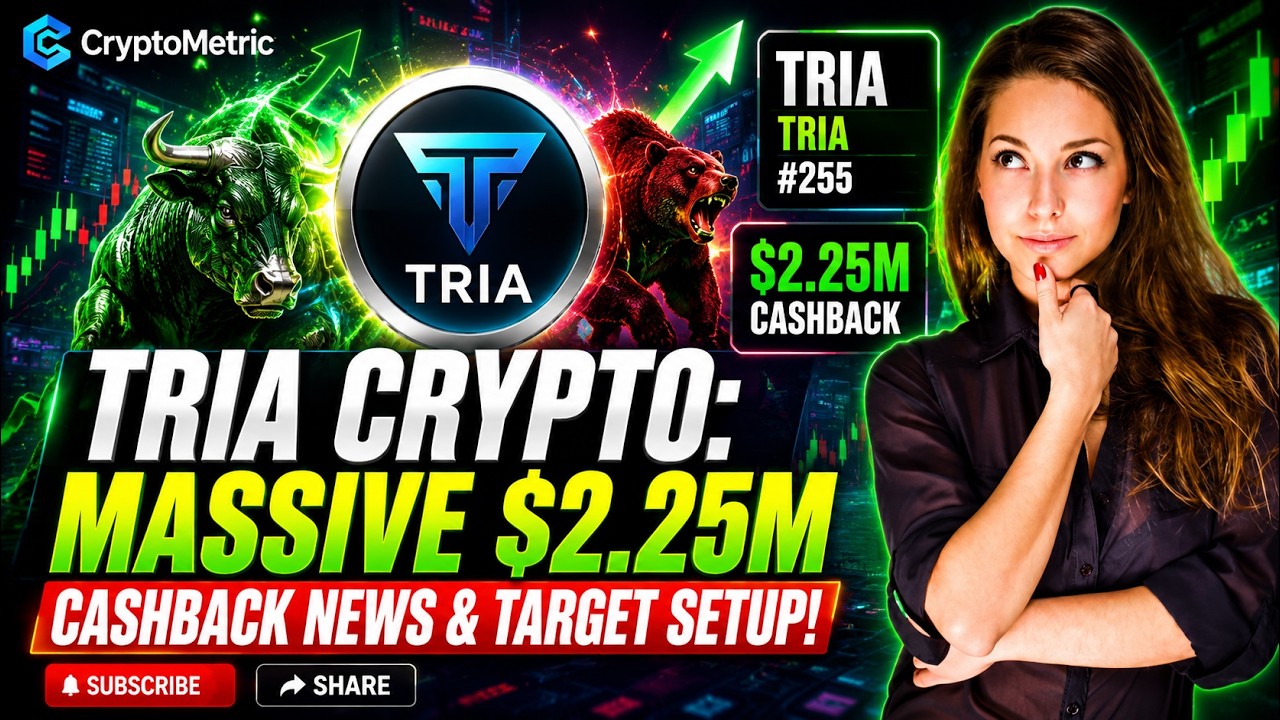 TRIA Crypto: Massive $2.25M Cashback News & Target Setup!