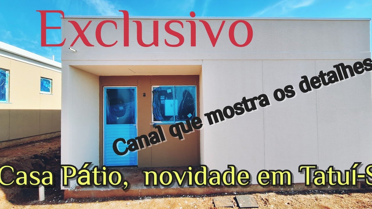 Casa Pátio Tatuí-SP , obras adiantadas