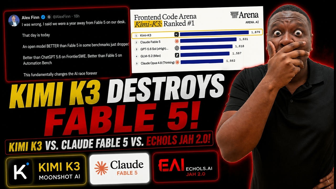 Kimi K3 уничтожает Claude Fable 5? Kimi K3 против Claude Fable 5 против Echols Jah 2.0!