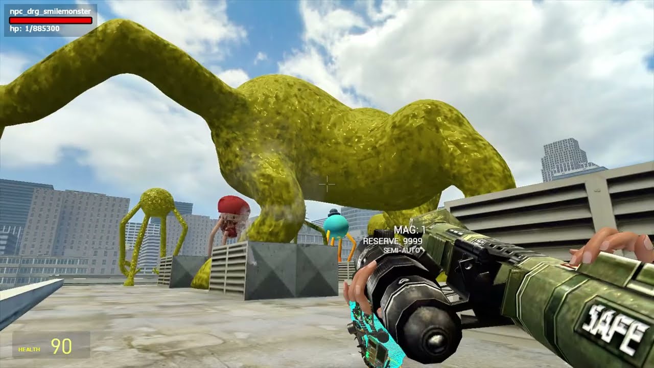 I Play As HUGGY CURSED WUGGY FROM POPPY PLAYTIME 1,2,3,4 To protect this city | Garry's Mod!