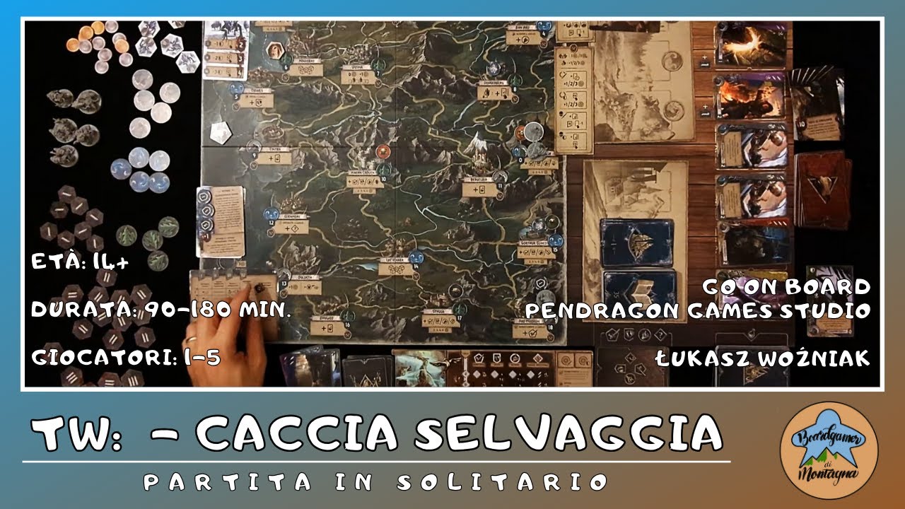 The Witcher: il Vecchio Mondo - partita in solitario con espansione Caccia Selvaggia