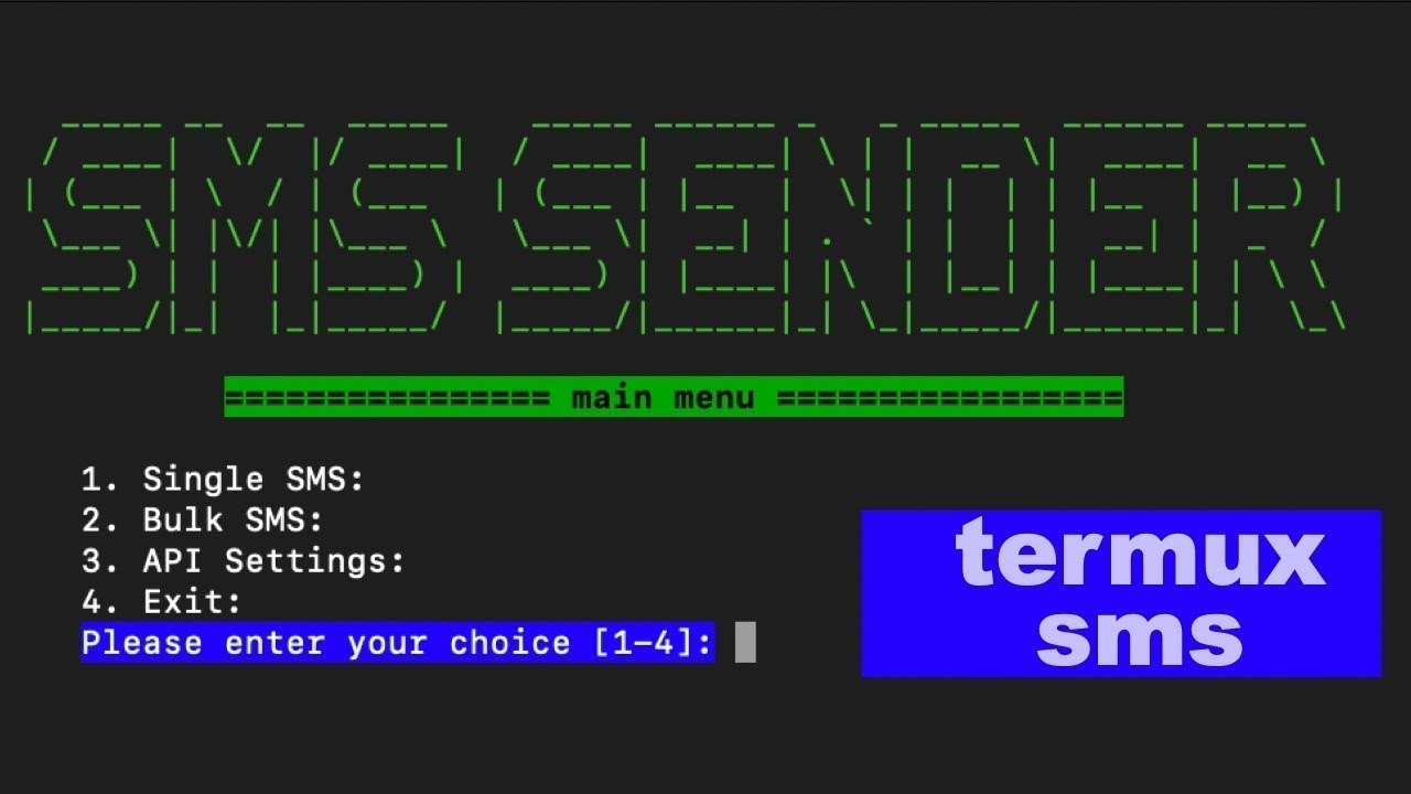 Termux Отправка СМС через API бесплатно