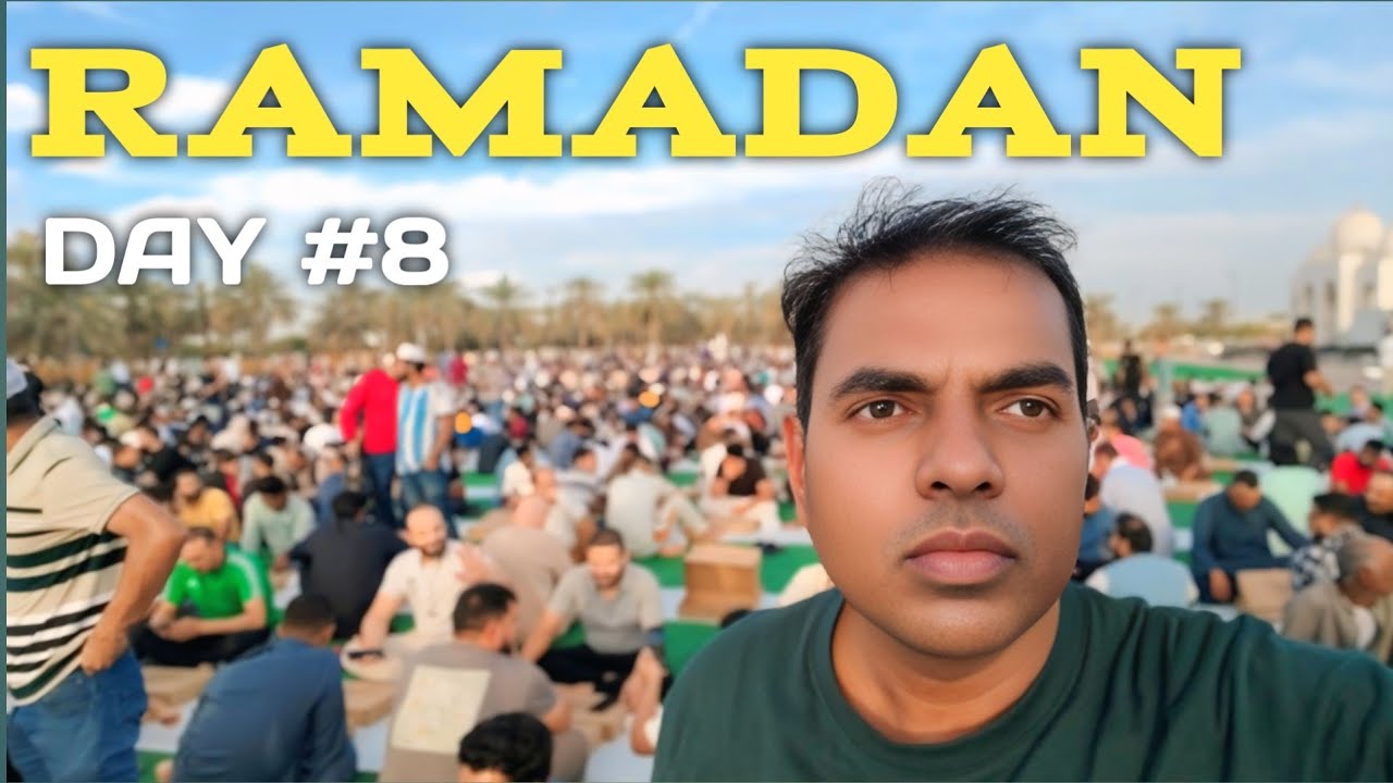 Eating iftar at the world's Largest Mosque