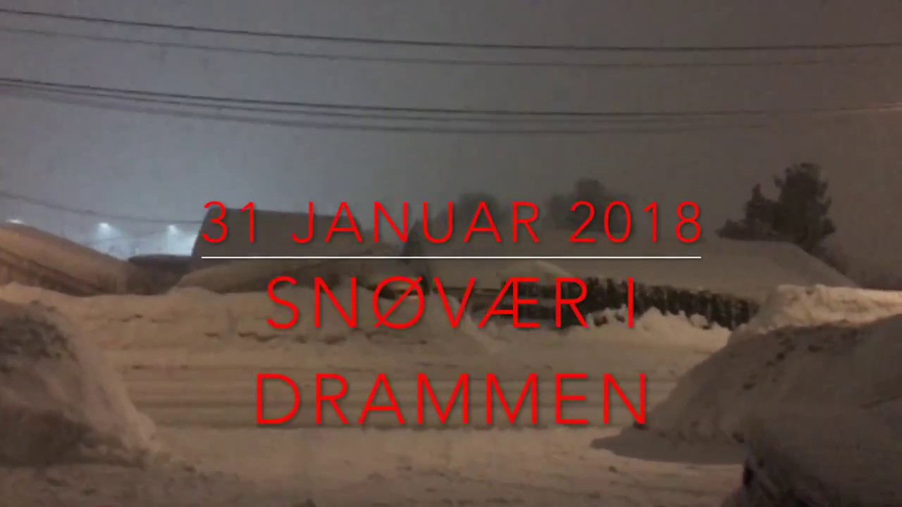 Sn&oslash;v&aelig;r 31 januar 2018