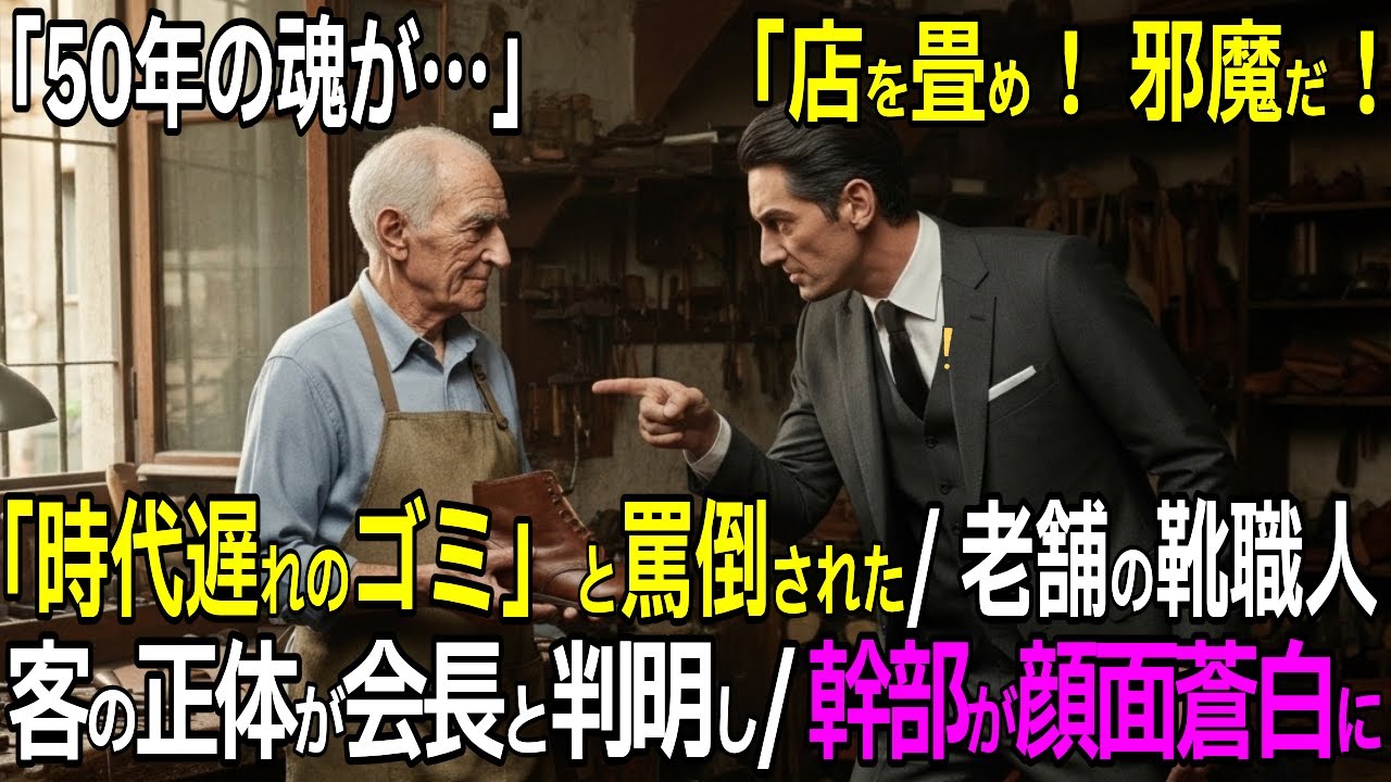 「その靴、ゴミ以下だ」イタリアの老舗工房を嘲笑した幹部、30分後に客が会長と判明し顔面蒼白【感動する話】
