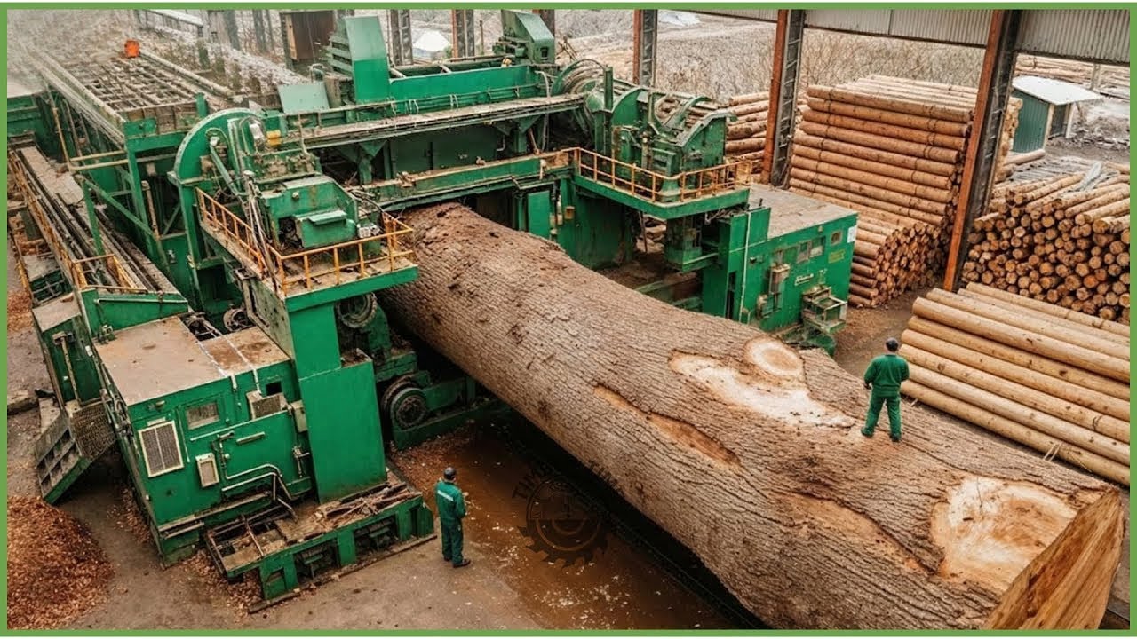 Inside the Largest Wood Sawmill Factory – How Plywood Is Made From Logs to Table | factory