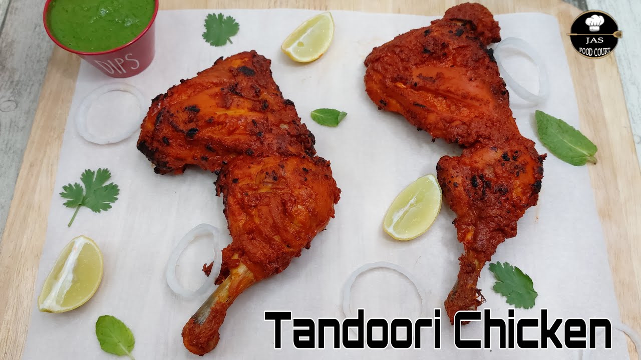 Tandoori Chicken | तंदूरी चिकन | Tandoori Chicken Restaurant Style | Jas Food Court