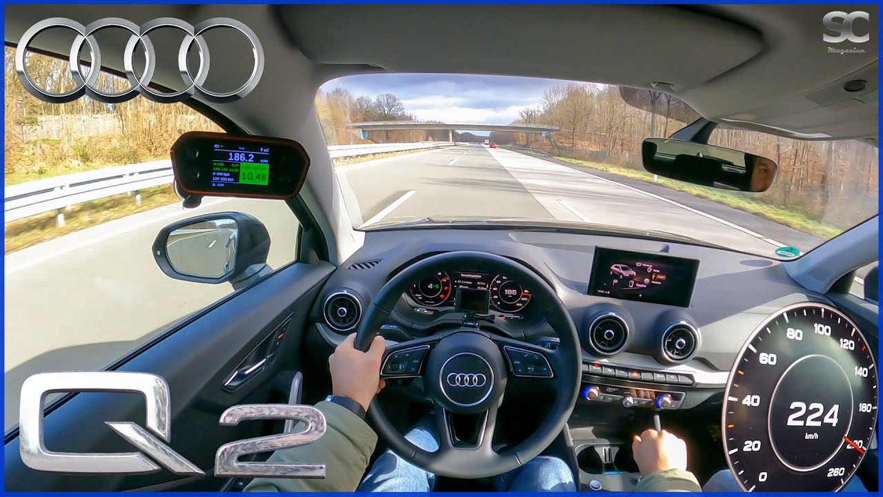 2021 Audi Q2 35 TFSI 150HP - Autobahn Top Speed Drive POV