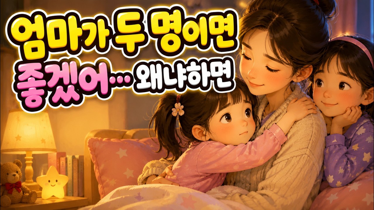 잠들기 좋은 창작 동화 | 엄마가 두명이면 좋겠어 🌙