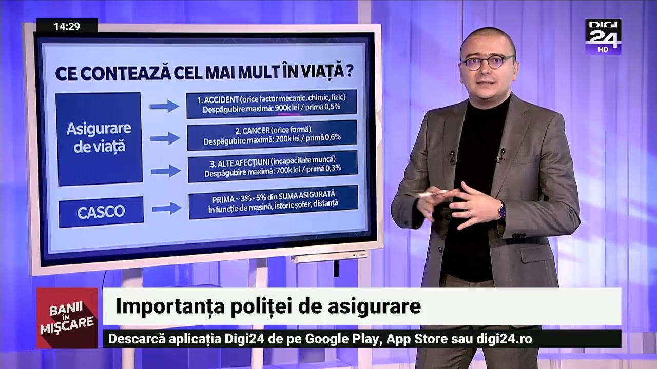 Importanța poliței de asigurare. Banii în mișcare, Digi24