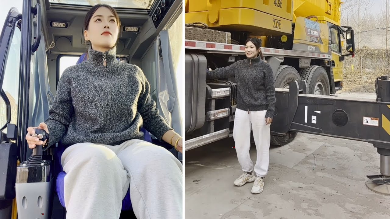 Heze: Female Crane Operator Container Lifting Day | Crane Setup, Rigging & Precision Hoisting