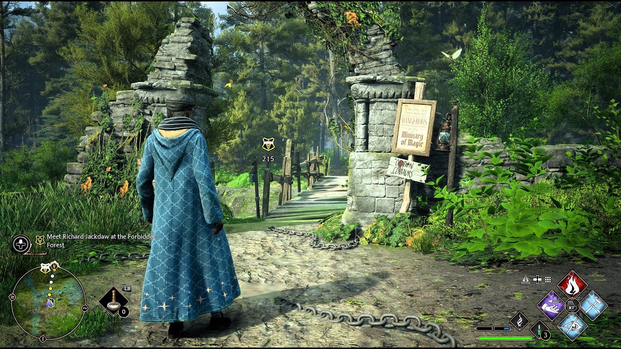Hogwarts Legacy | I need to learn the Disarming Charm before I can follow Richard Jackdaw's ghost
