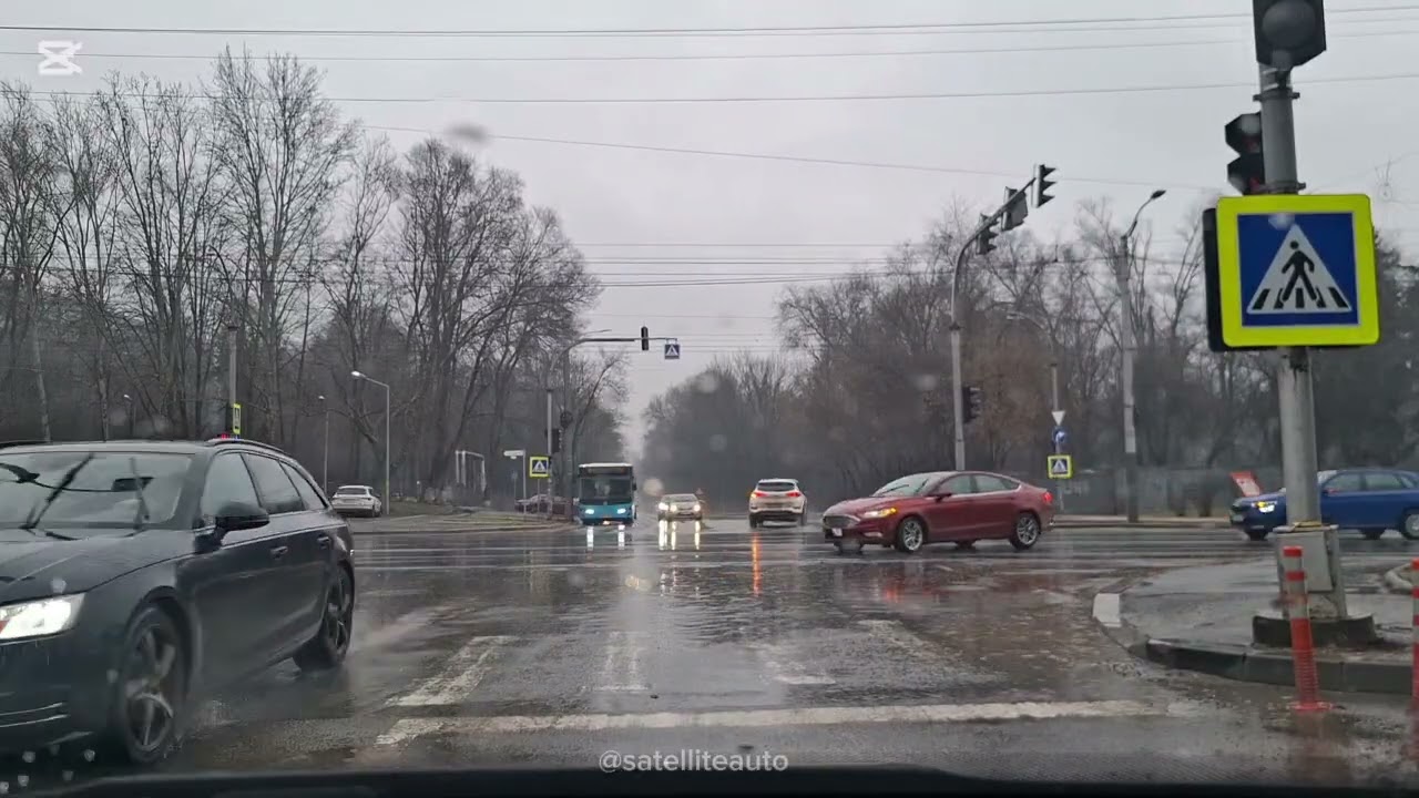 Дождливый день в #Кишиневе. Эпизод 4. Улица Думитру Рышкану — Улица Мирон Костин.