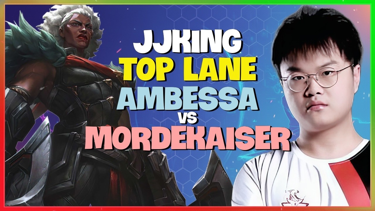 JJking Ambessa: This Rank 1 Fiora is CRUSHING Mordekaiser on the Super Server
