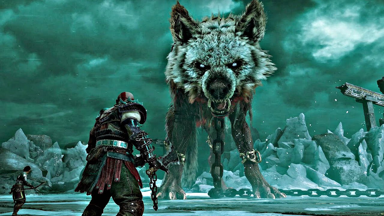 God of War 5 Ragnarok - GARM Fenrir Boss Fight PS5 (4K 60FPS) The Helheim Giant