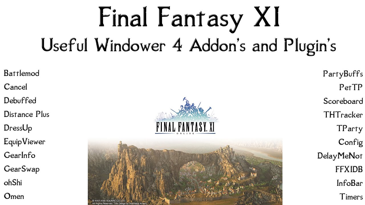 FFXI Полезные дополнения и плагины для Windower 4