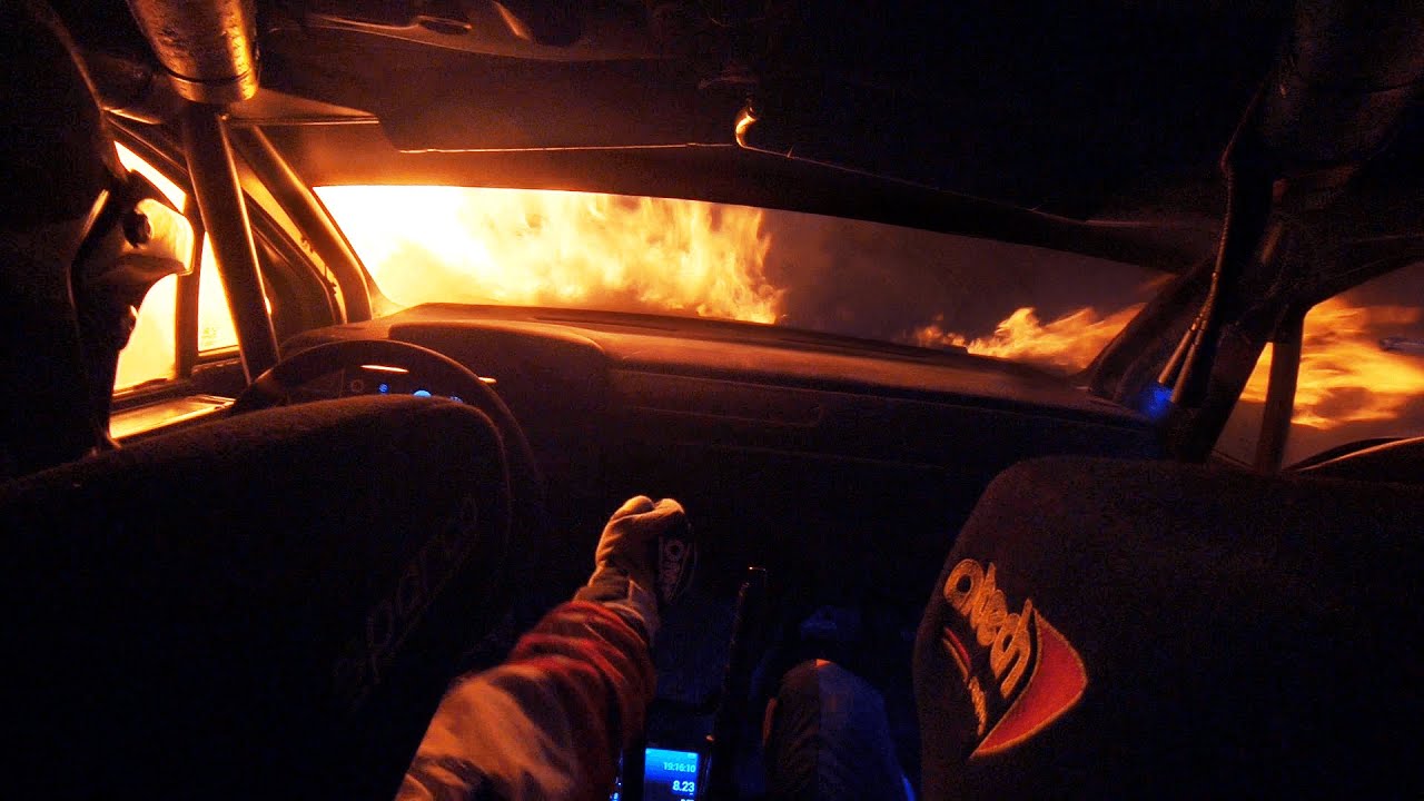 Car Erupts In Flames - WRC Rally Turkey 2020