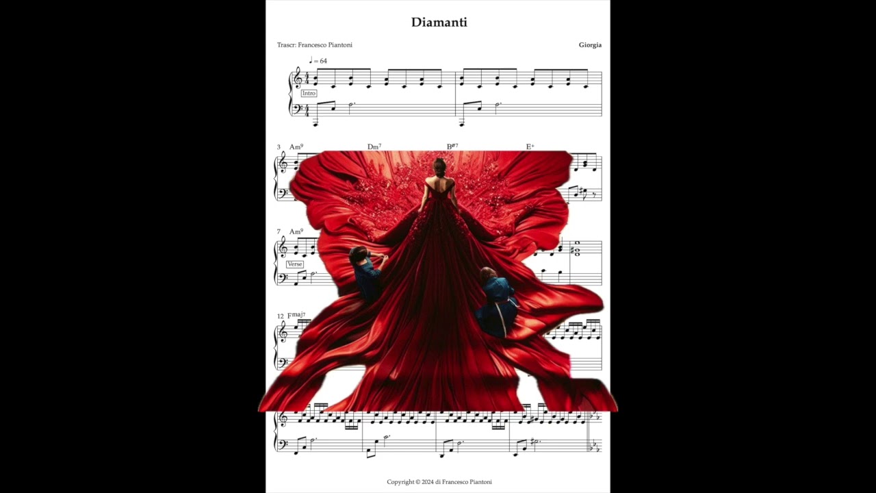 Diamanti - Giorgia base e spartito pianoforte