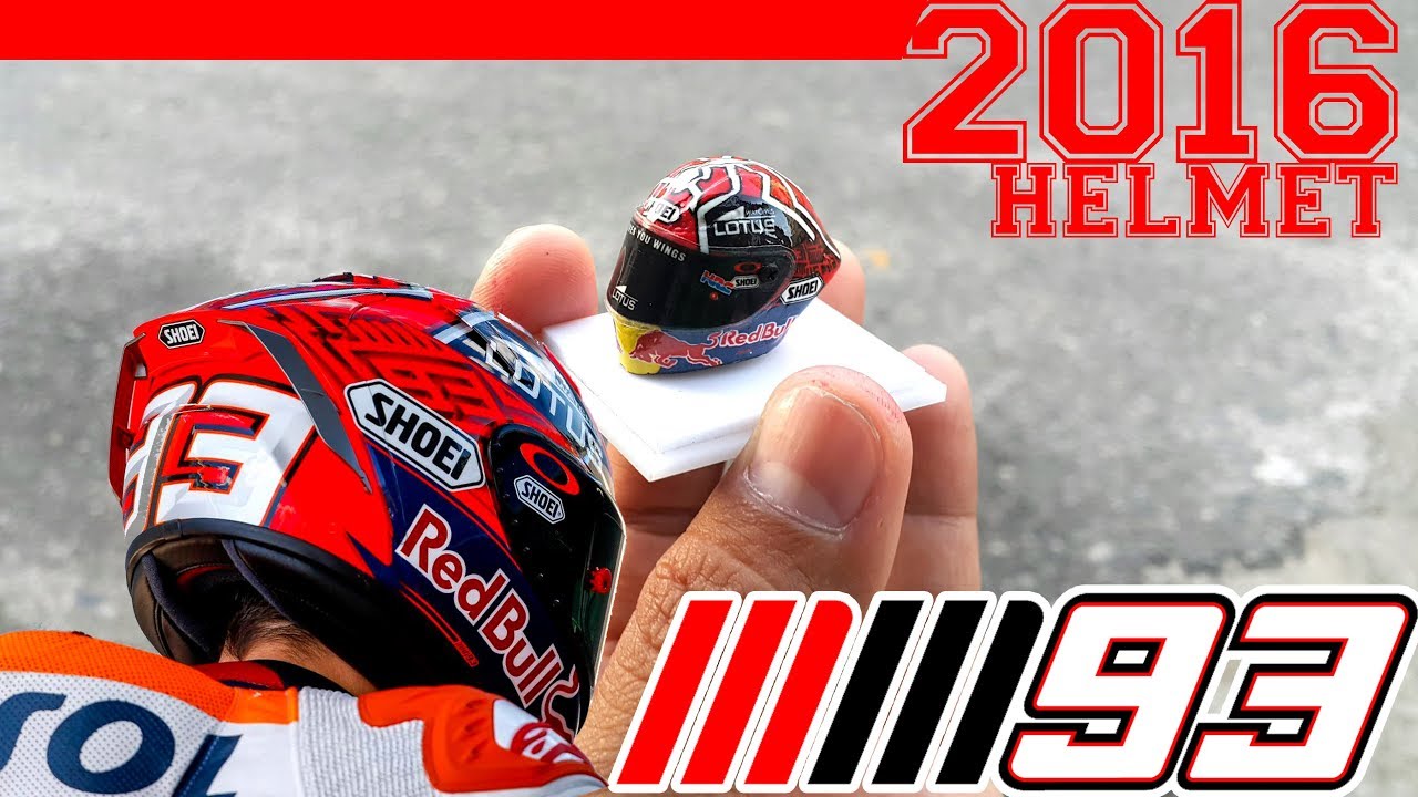Miniature Helmet MarQuez 93 (Reguler 2016) #thiyarz #motogp #MM93