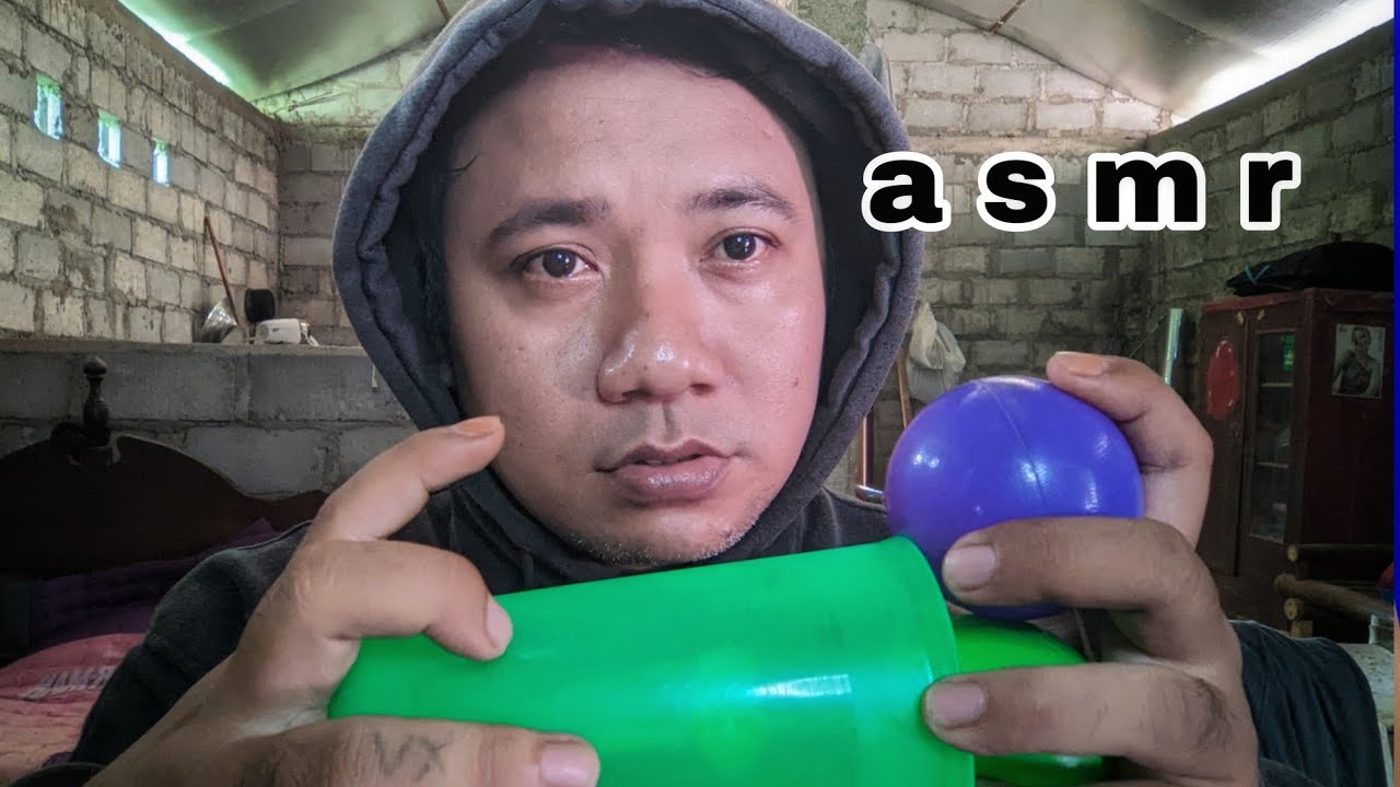 ASMR triggers tapping and scratches from plastic cups and other objects