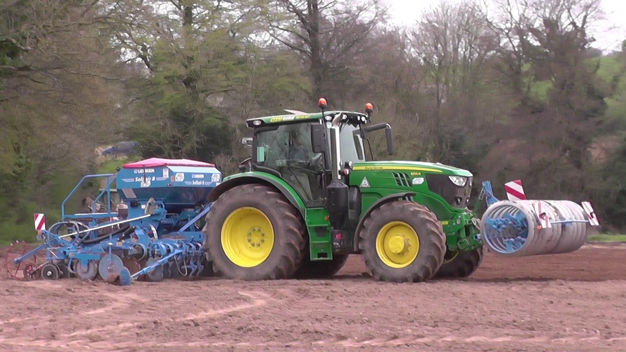 John Deere 6155R & Lemken Drill