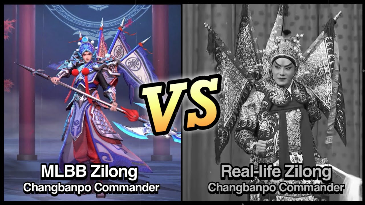 MLBB Zilong Changbanpo Commander Vs. Real-life Changbanpo