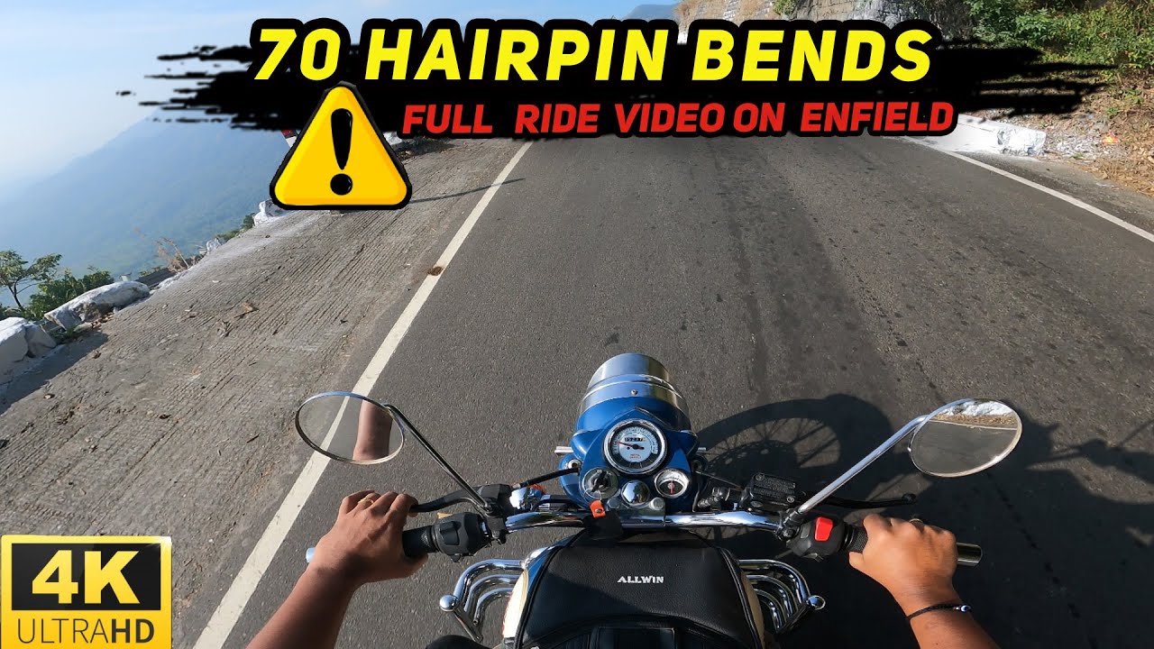 70 Dangerous Hairpinbends In Kollihills | Royal Enfield Bikers Favourite | Full  Video | bike ride |