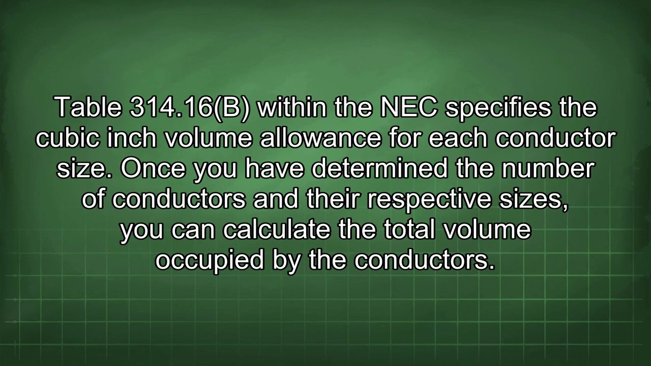 Understanding Electrical Box Fill Calculations and NEC Table 314.16(A)