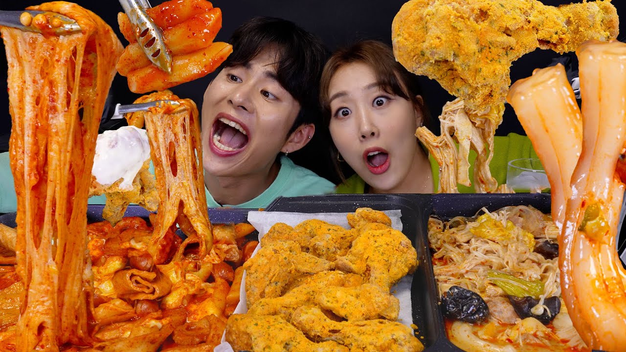 ASMR MUKBANG 결혼전 치팅데이!🔥레전드 조합 엽떡,마라탕, 뿌링클까지 라라 최애조합 싹다 먹방!! Tteokbokki + Chicken + Malatang (SUB)