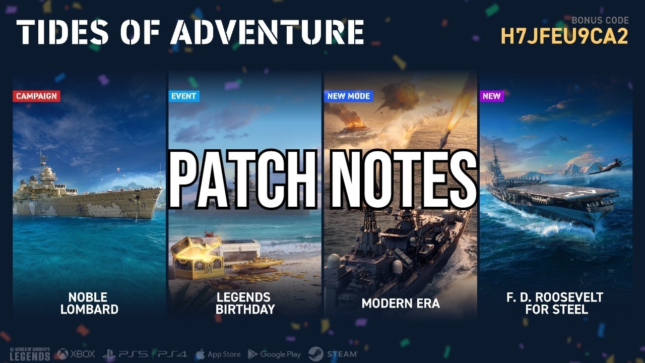 The Longest Patch Notes Reading Ever in World of Warships: Legends