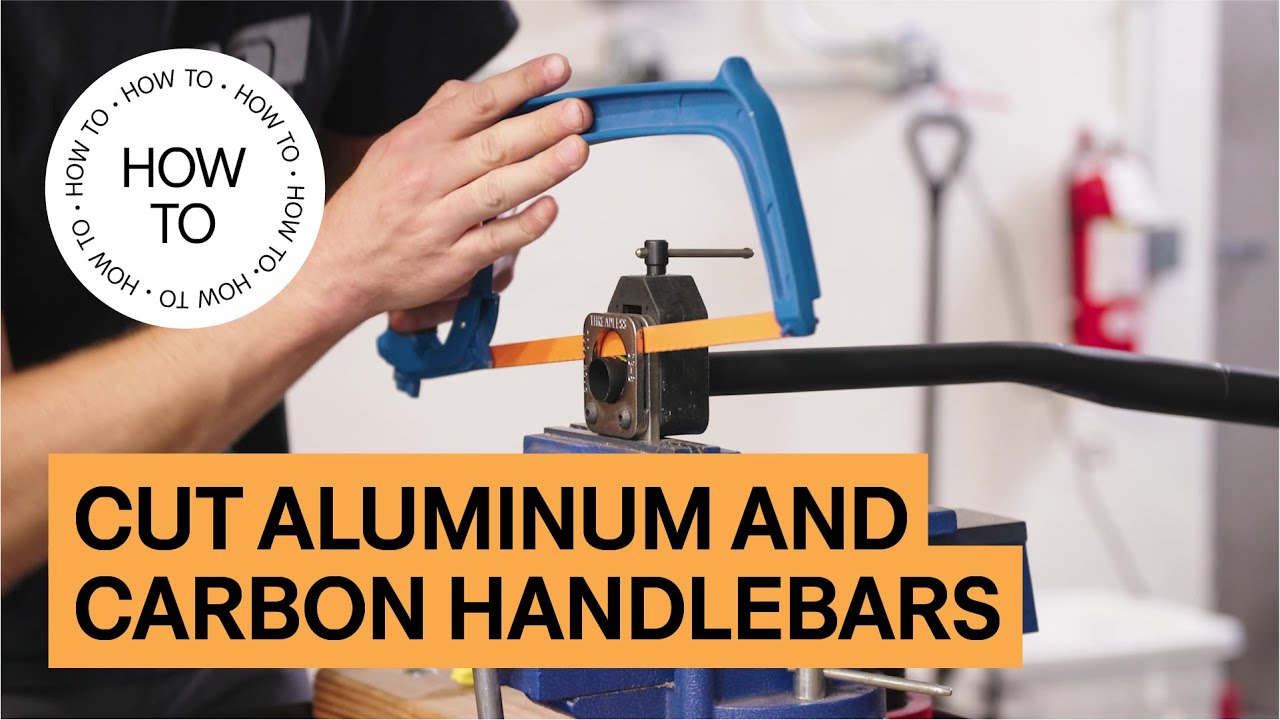 How To Cut Carbon Fiber & Aluminum Mountain Bike Handlebars | How To | TPC