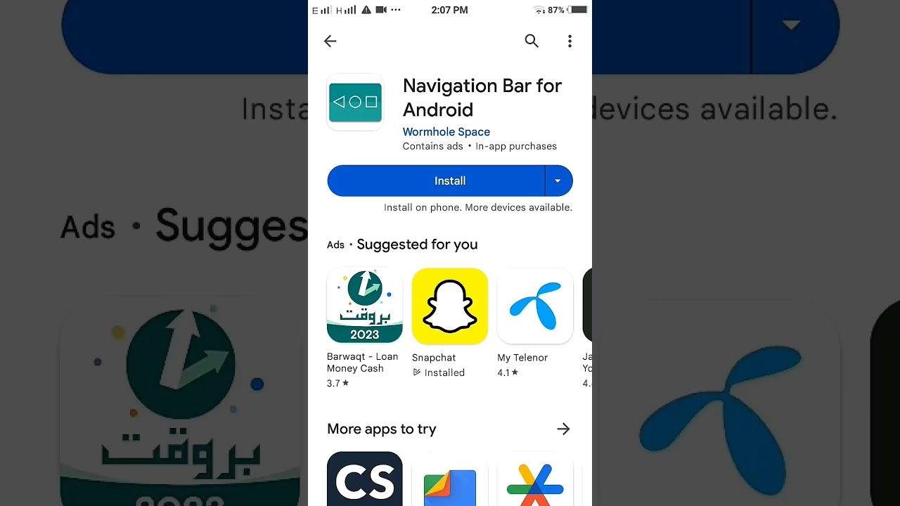 How to download navigation bar on Android - how to use navigation bar on android #navigationbar
